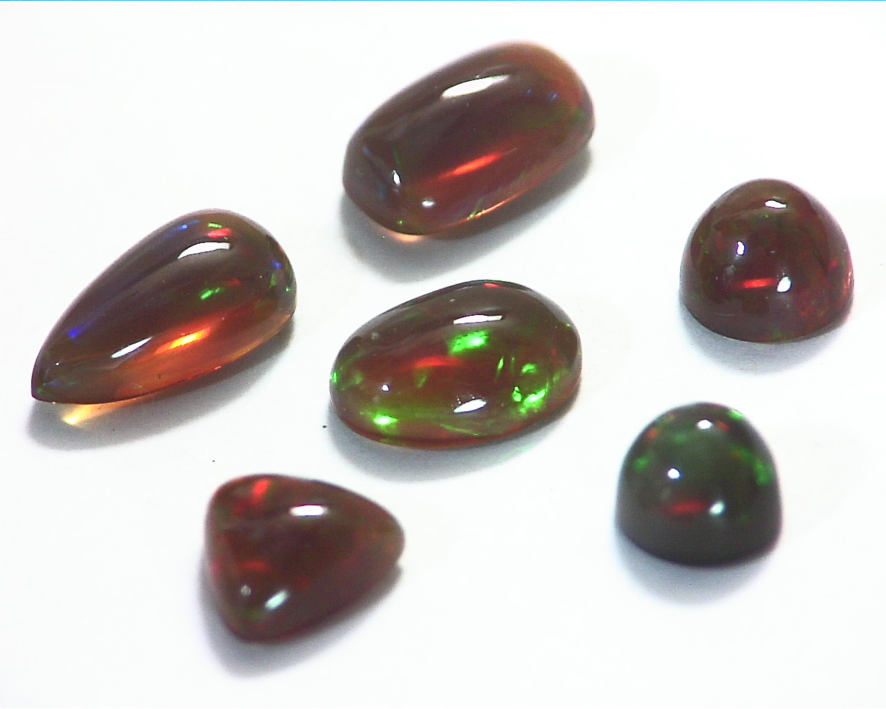 Opal (Black Opal) Natural Genuine Cabochon Gemstone GSG,162 - Image 2
