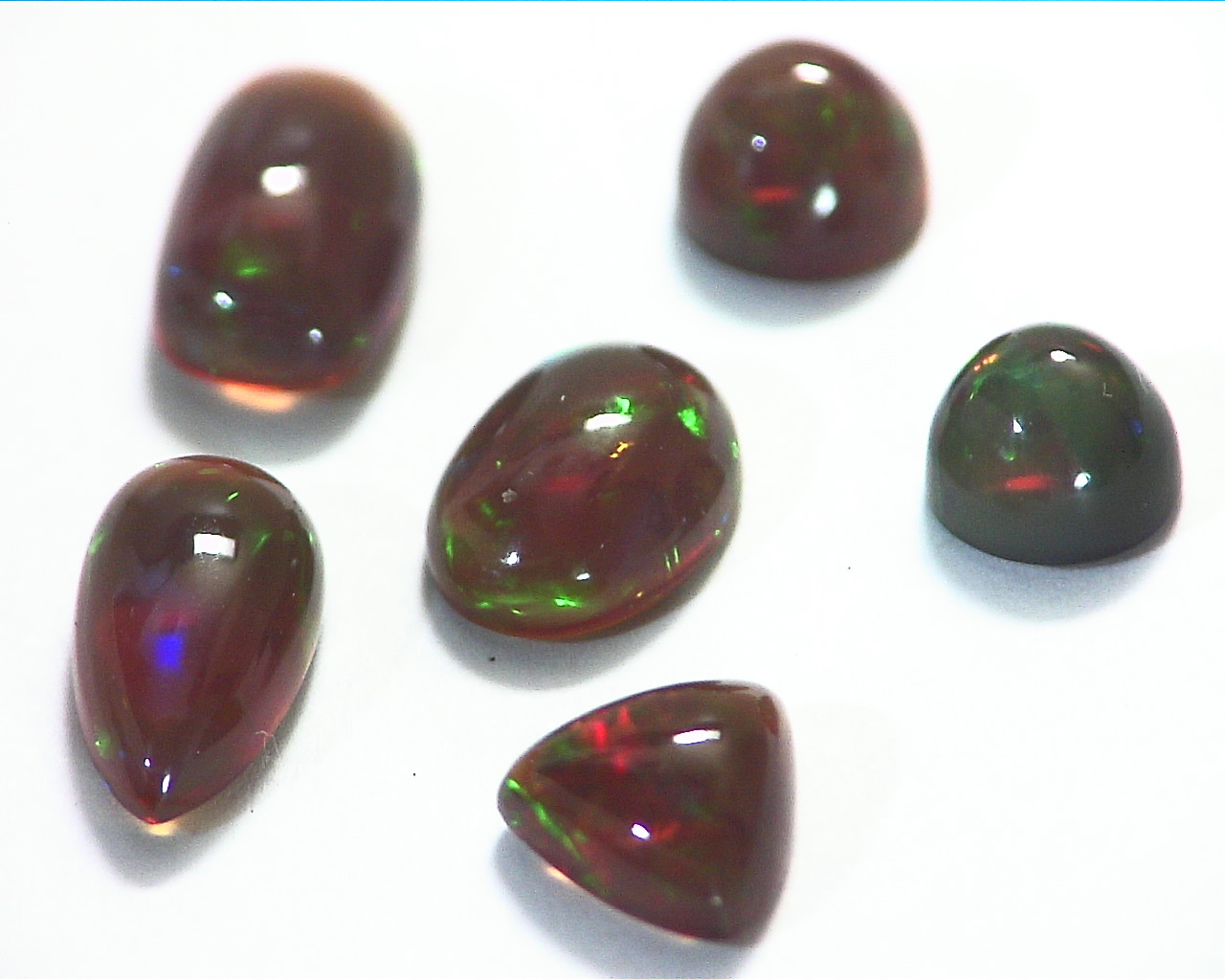 Opal (Black Opal) Natural Genuine Cabochon Gemstone GSG,162 - Image 3