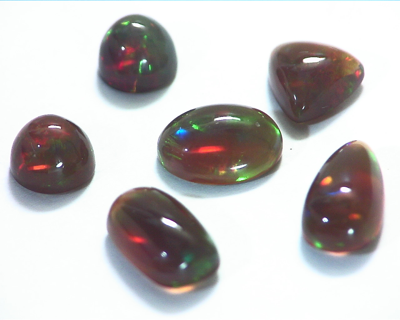 Opal (Black Opal) Natural Genuine Cabochon Gemstone GSG,162 - Image 4