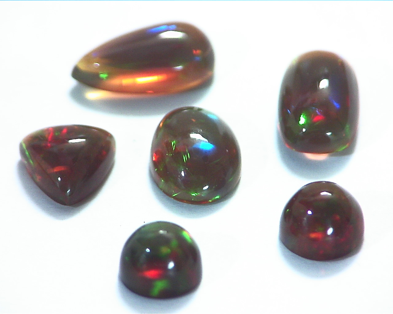 Opal (Black Opal) Natural Genuine Cabochon Gemstone GSG,162 - Image 6