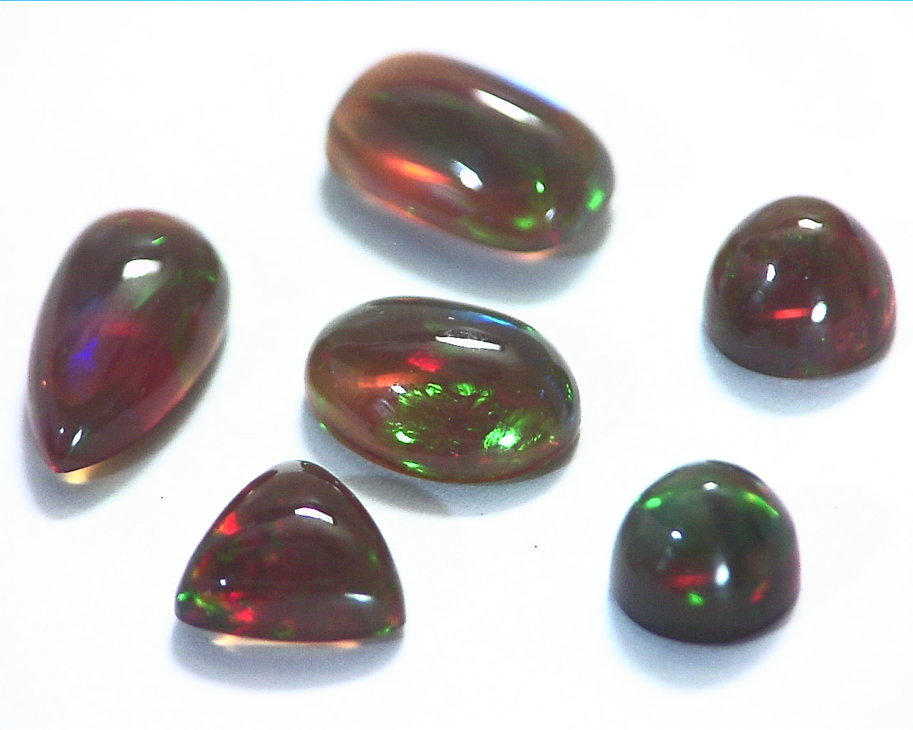 Opal (Black Opal) Natural Genuine Cabochon Gemstone GSG,162 - Image 7