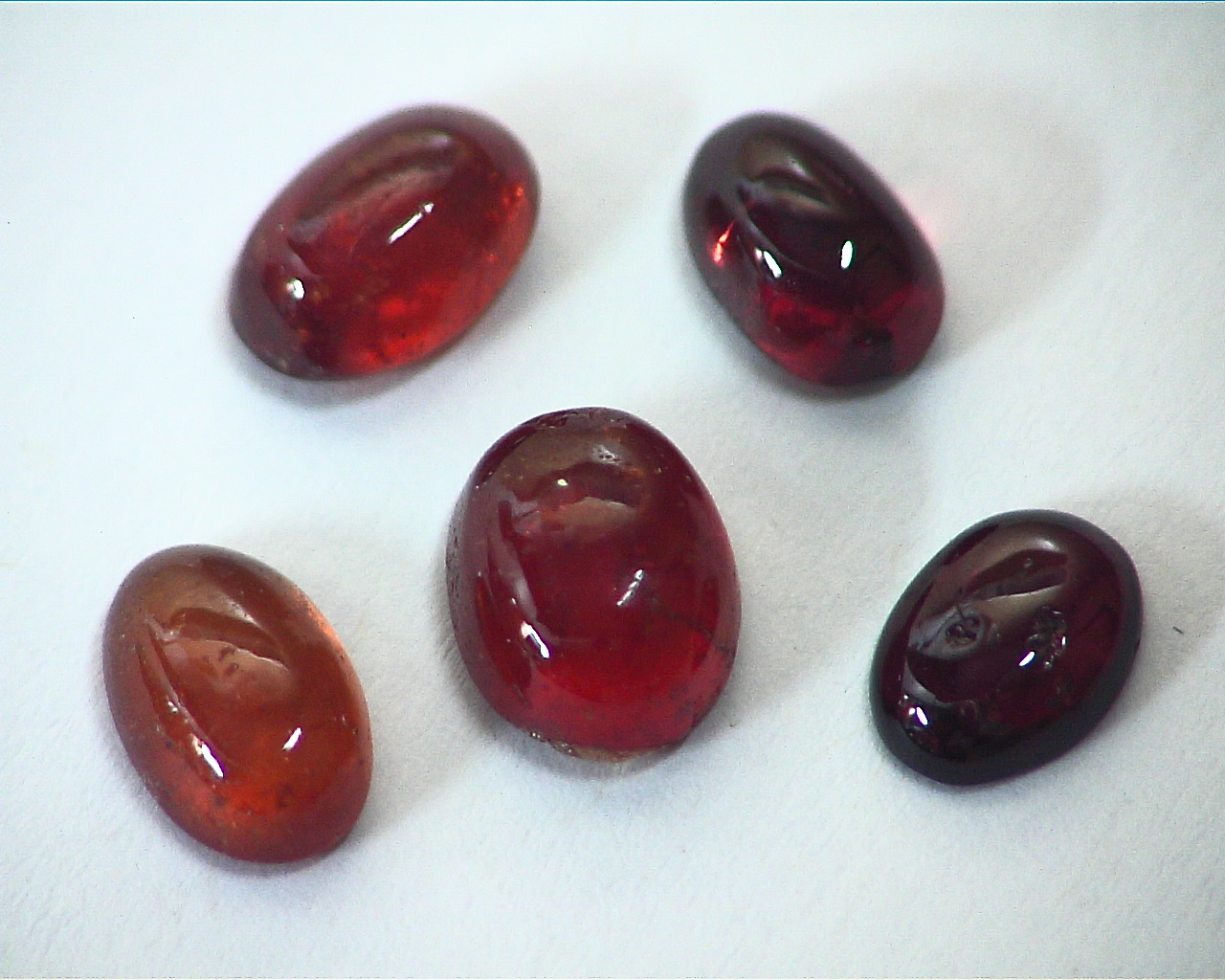 Hessonite Garnet Natural Genuine Cabochon Gemstones,GRG,467 - Image 2