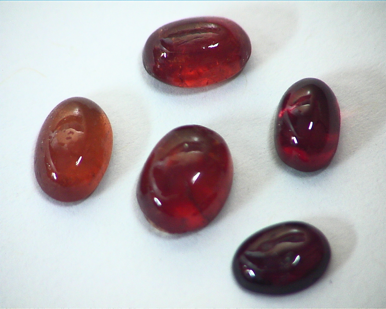 Hessonite Garnet Natural Genuine Cabochon Gemstones,GRG,467 - Image 3
