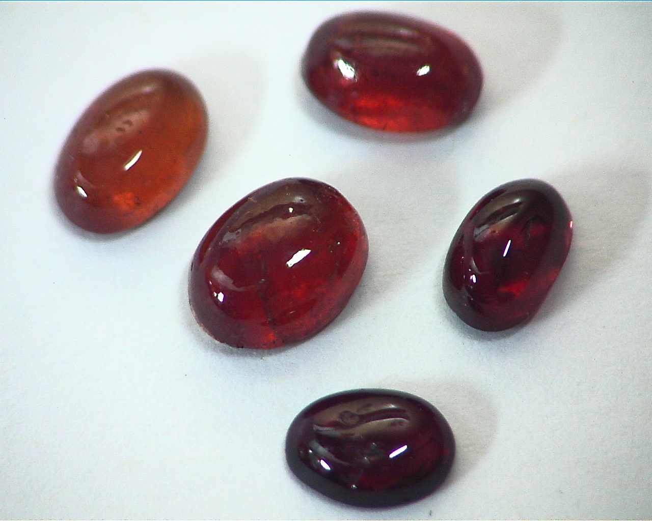 Hessonite Garnet Natural Genuine Cabochon Gemstones,GRG,467 - Image 4