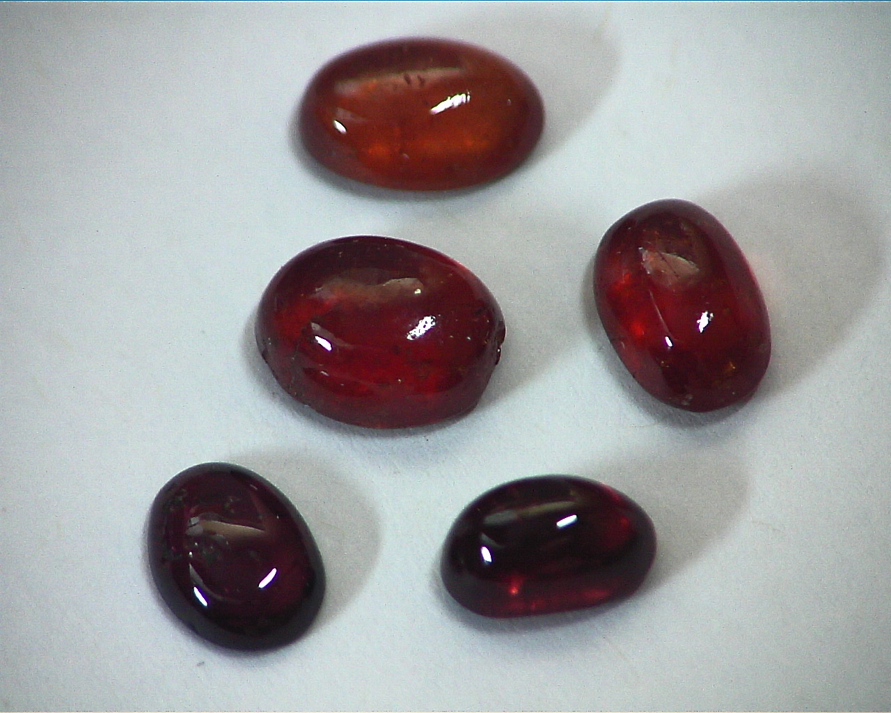 Hessonite Garnet Natural Genuine Cabochon Gemstones,GRG,467 - Image 5