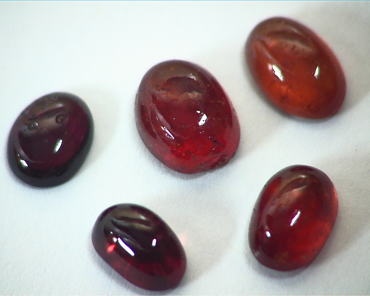 Hessonite Garnet Natural Genuine Cabochon Gemstones,GRG,467 - Image 6