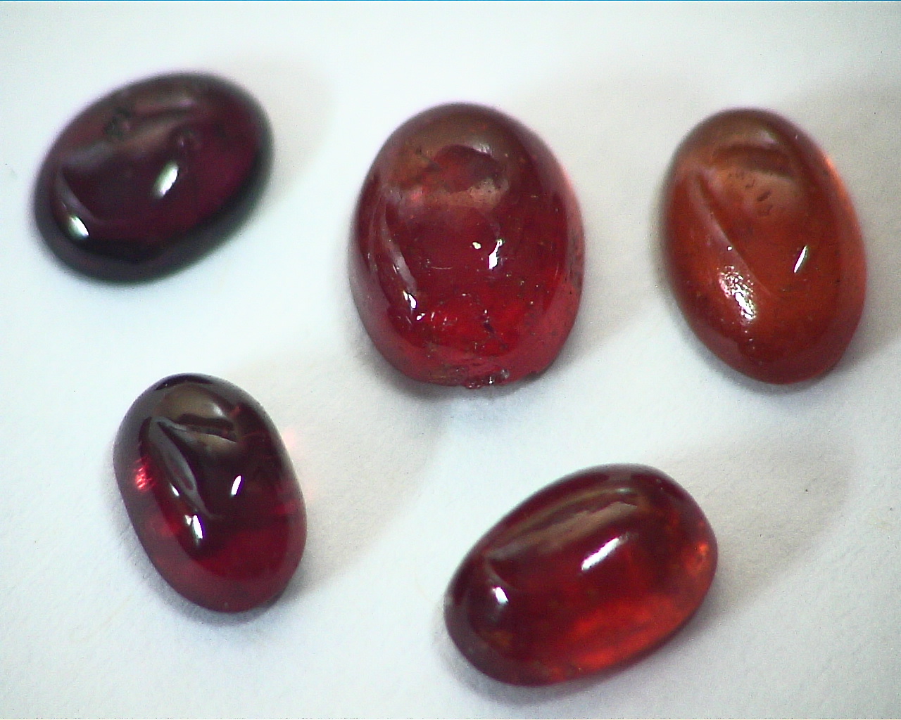 Hessonite Garnet Natural Genuine Cabochon Gemstones,GRG,467 - Image 7