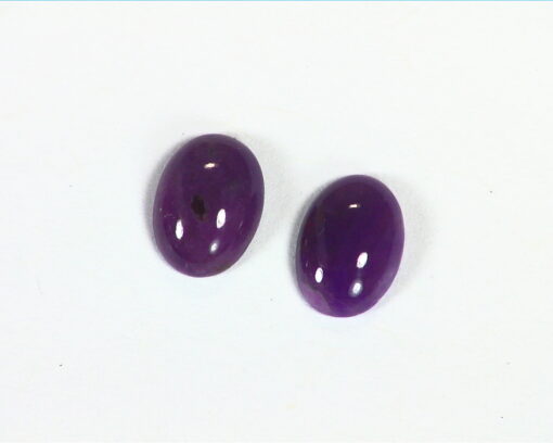 Gem Silica Natural Genuine Cabochon Gemstone Oval Shape Pair GSG,471