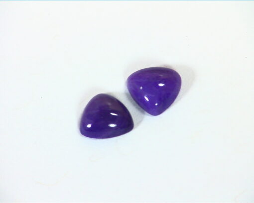 Gem Silica Natural Genuine Cabochon Gemstone Trilliant  Shape Pair GSG,472
