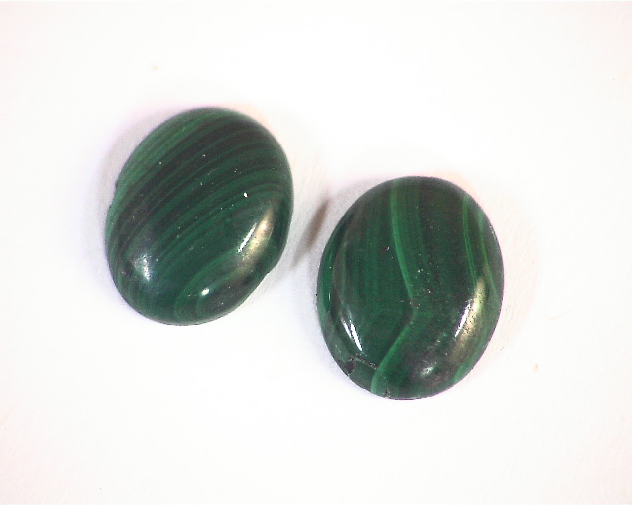 Malachite Natural Genuine Gemstone Matched Pair GSG,475 - Image 6