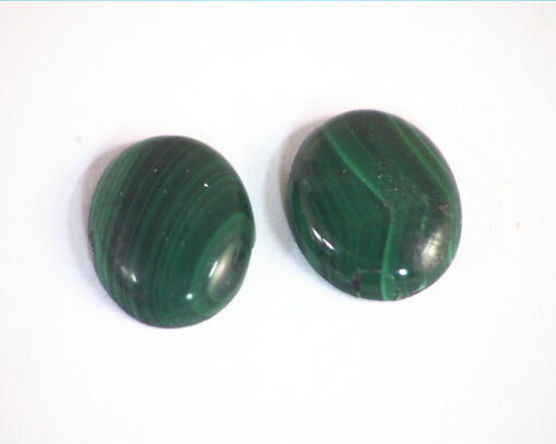 Malachite Natural Genuine Gemstone Matched Pair GSG,475 - Image 3