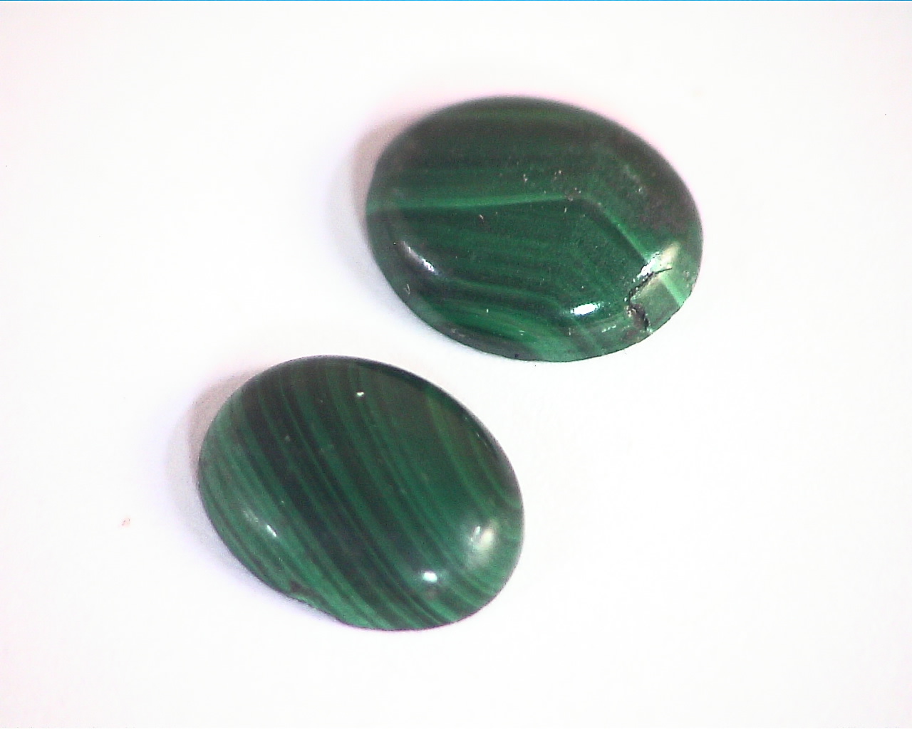 Malachite Natural Genuine Gemstone Matched Pair GSG,475 - Image 4
