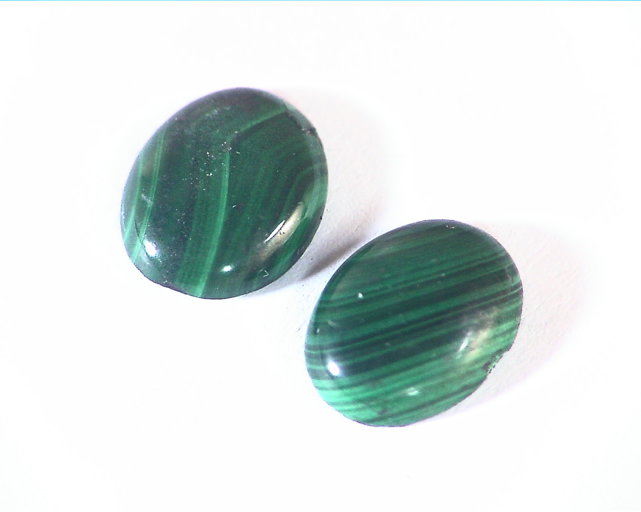 Malachite Natural Genuine Gemstone Matched Pair GSG,475 - Image 5