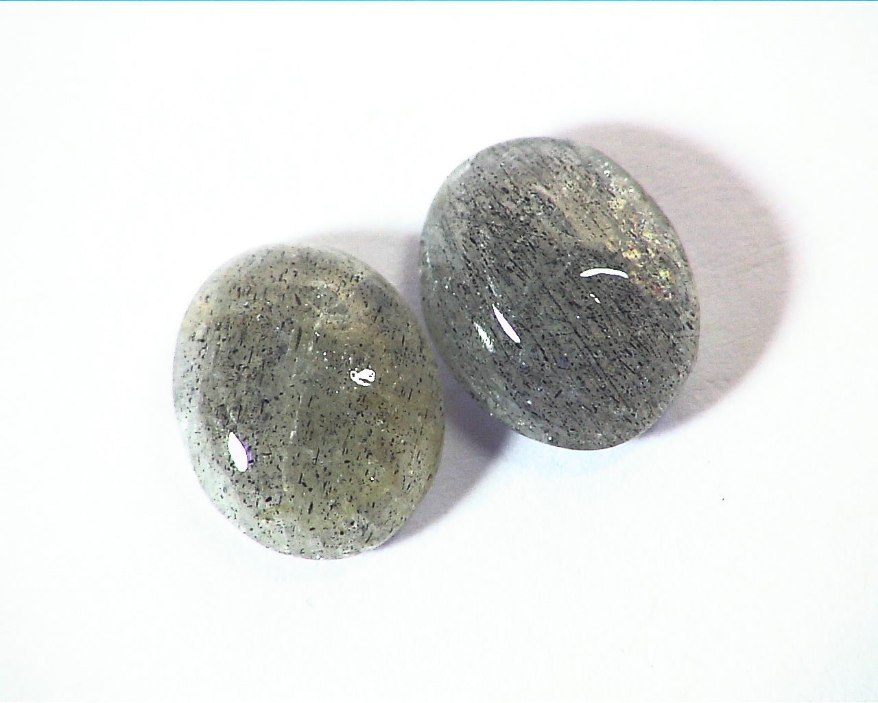 Labradorite Natural Genuine Gemstone Matched Pair GSG 487 - Image 2