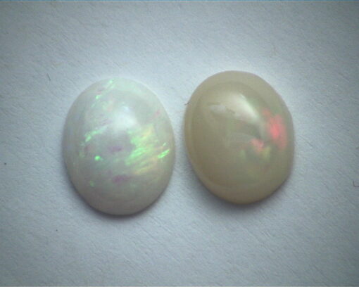 Opal (Ethiopian ) Natural Genuine Oval Shape Gemstone's Pair GSG,565