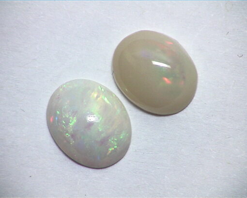 Opal (Ethiopian ) Natural Genuine Oval Shape Gemstone's Pair GSG,565 - Image 2