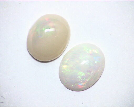 Opal (Ethiopian ) Natural Genuine Oval Shape Gemstone's Pair GSG,565 - Image 4