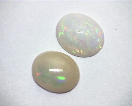Opal (Ethiopian ) Natural Genuine Oval Shape Gemstone's Pair GSG,565 - Image 5
