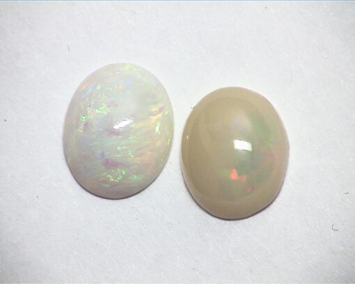 Opal (Ethiopian ) Natural Genuine Oval Shape Gemstone's Pair GSG,565 - Image 6
