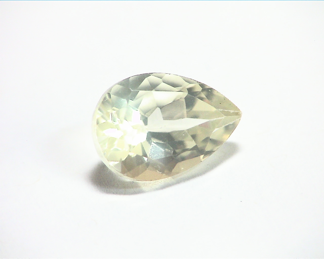 Quartz Peach Color Natural Genuine Faceted Gemstone GSG, 86 - Image 3