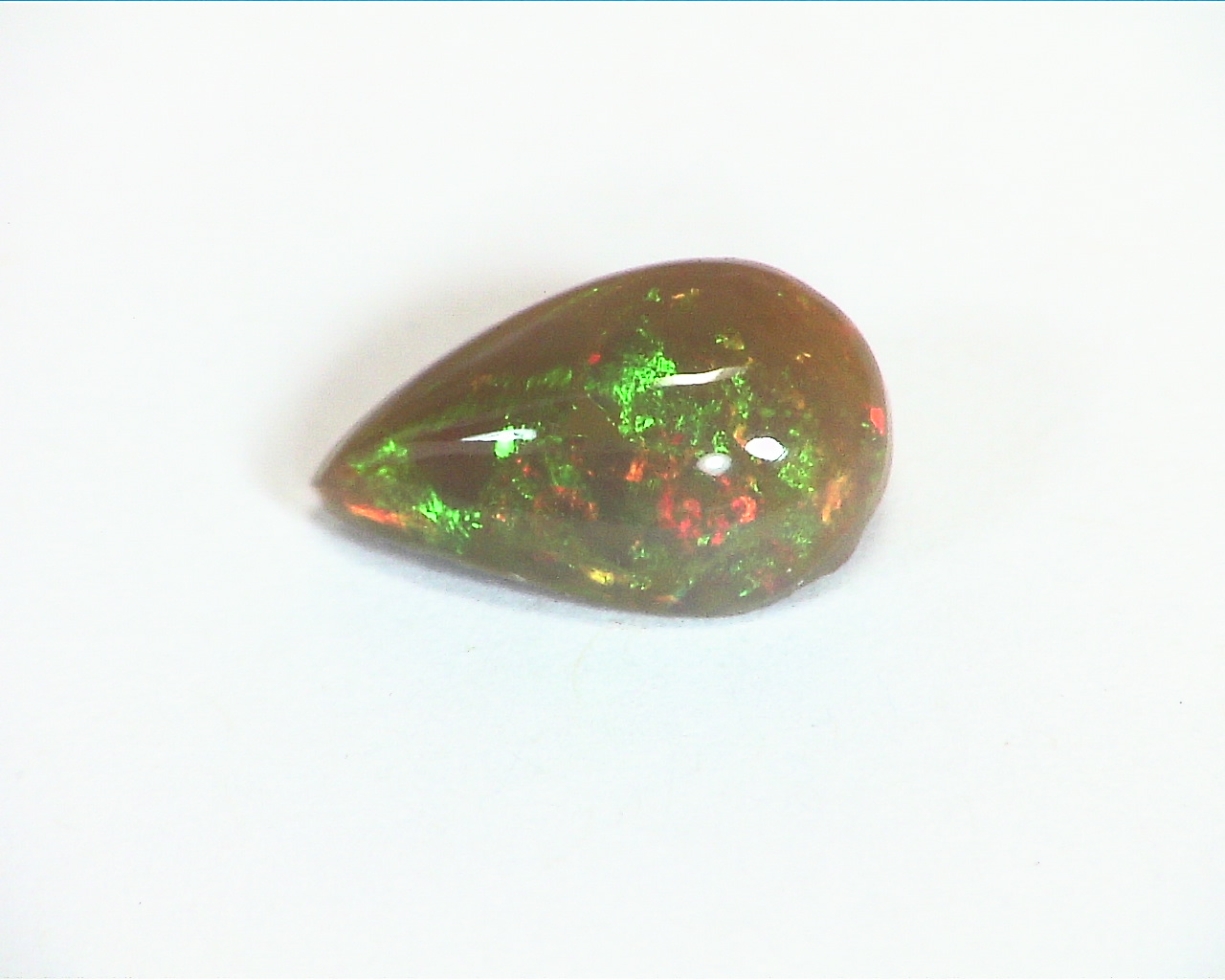 Ethiopian Opal Natural Genuine Pear Shape Gemstone 2.15 CT GSG,94