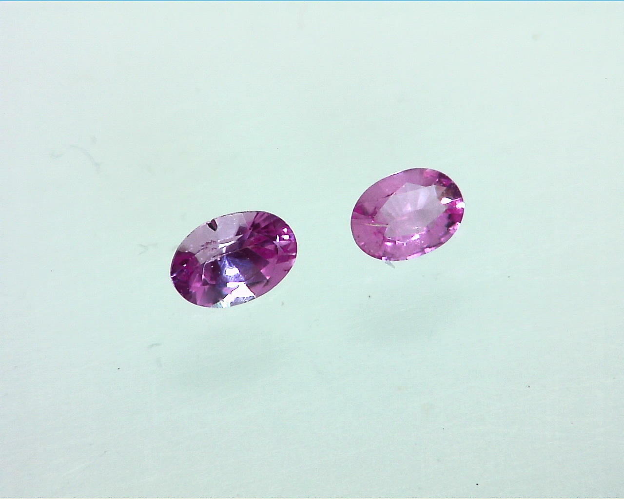 Pink Sapphire Natural Genuine Oval Shape Faceted Gemstones GPG 166 - Image 2