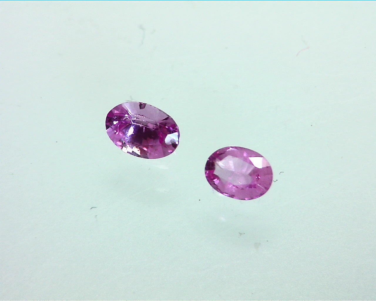 Pink Sapphire Natural Genuine Oval Shape Faceted Gemstones GPG 166 - Image 4