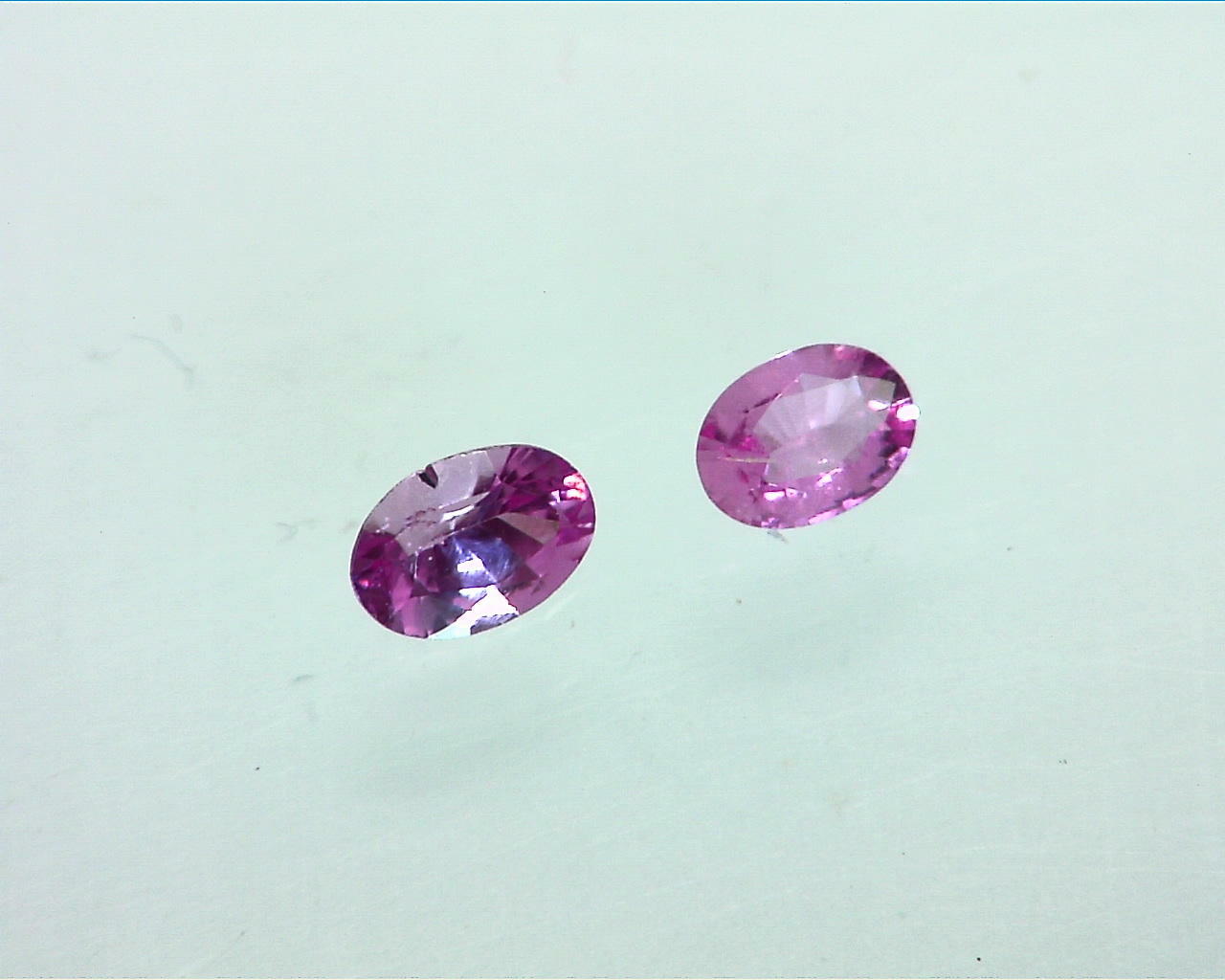 Pink Sapphire Natural Genuine Oval Shape Faceted Gemstones GPG 166 - Image 3