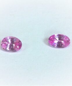 Pink Sapphire Natural Genuine Oval Shape Gemstone Matched Pair 0.49 CT GPG 167