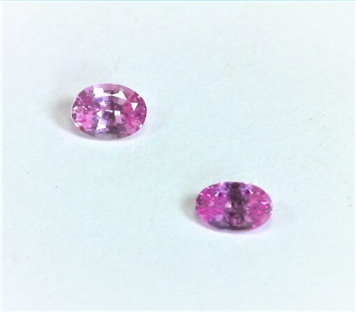 Pink Sapphire Natural Genuine Oval Shape Gemstone Matched Pair 0.49 CT GPG 167 - Image 5