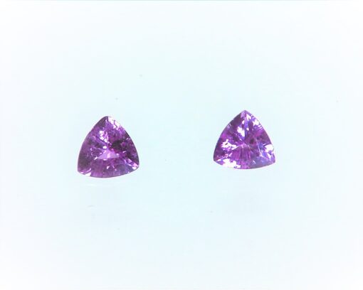 Pink Sapphire Natural Genuine Trilliant Cut Gemstones 0.43 CT GPG 170 - Image 2