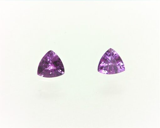 Pink Sapphire Natural Genuine Trilliant Cut Gemstones 0.43 CT GPG 170 - Image 5