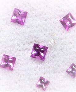 Pink Sapphire Natural Genuine Princess Cut Gemstones 0.54 CT GPG 171