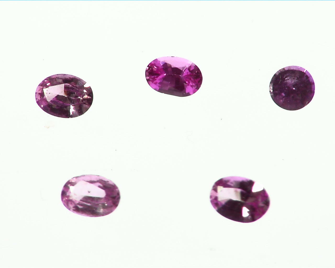 Pink Sapphire Natural Genuine Oval Shape Gemstones 1.02 CT GPG 172 - Image 3