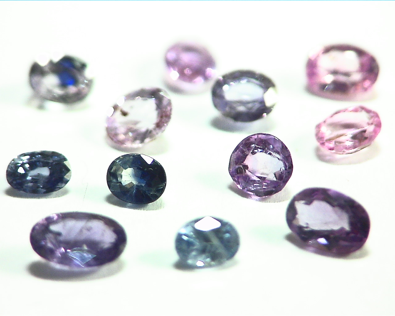 Blue and Pink Sapphire Oval Shape Natural Genuine Gemstones 4.64 CT GPG,25 - Image 7