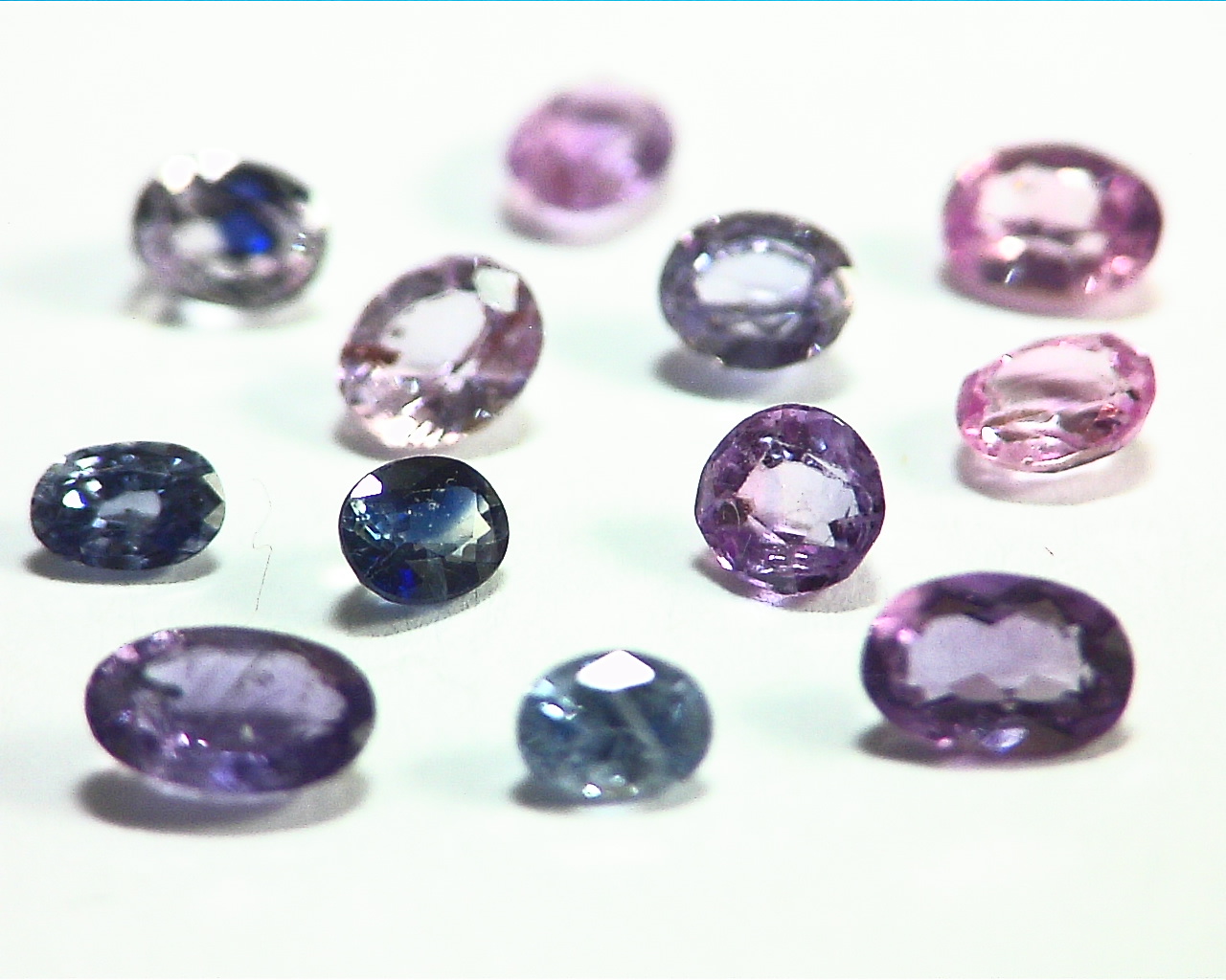 Blue and Pink Sapphire Oval Shape Natural Genuine Gemstones 4.64 CT GPG,25 - Image 4
