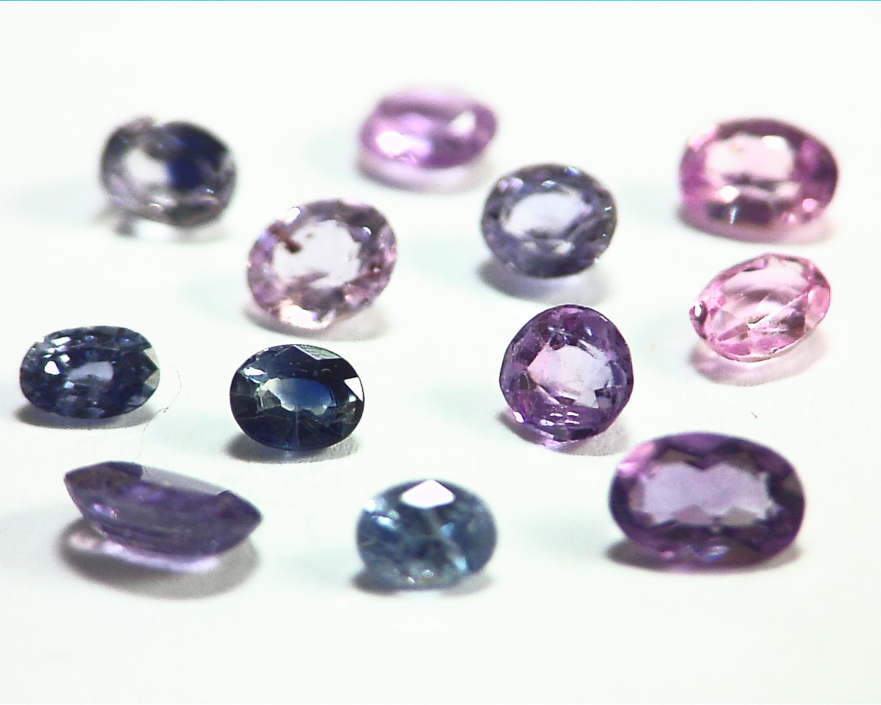 Blue and Pink Sapphire Oval Shape Natural Genuine Gemstones 4.64 CT GPG,25 - Image 5