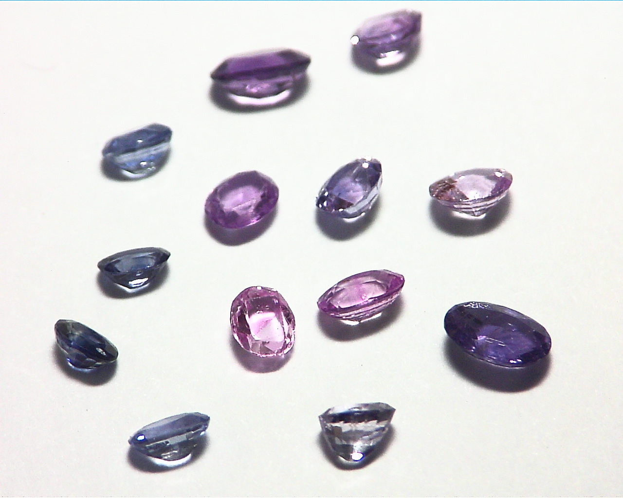 Blue and Pink Sapphire Oval Shape Natural Genuine Gemstones 4.64 CT GPG,25 - Image 6