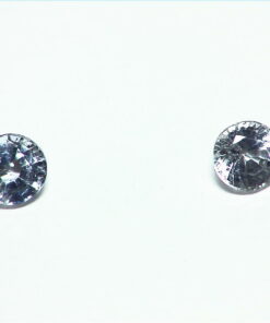 White Sapphire Pair Natural Genuine Round Gemstone 1.08 CT GPG,300