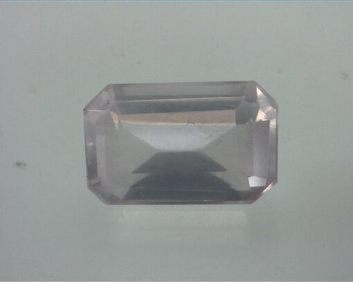 Rose Quartz Emerald Cut Natural Faceted Genuine Gemstone 10.48 CT GSG,323 - Image 4