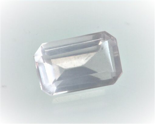 Rose Quartz Emerald Cut Natural Faceted Genuine Gemstone 10.48 CT GSG,323