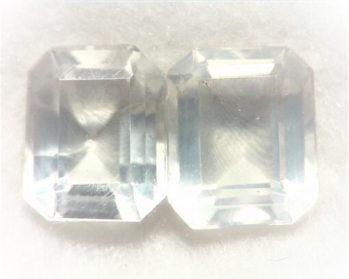 Rose Quartz Natural Faceted Genuine Gemstone Pair 14.72 CT GSG,326