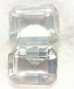 Alternative view of Rose Quartz Natural Faceted Genuine Gemstone Pair 14.72 CT GSG,326