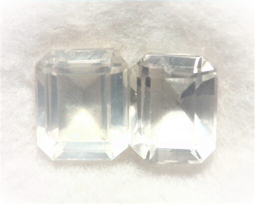 Rose Quartz Natural Faceted Genuine Gemstone Pair 14.72 CT GSG,326 - Image 3