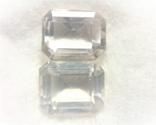 Rose Quartz Natural Faceted Genuine Gemstone Pair 14.72 CT GSG,326 - Image 4