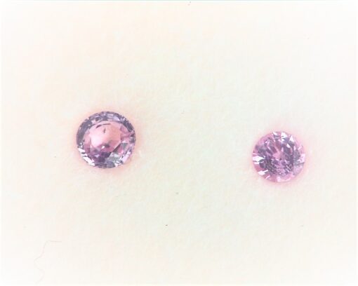 Pink Sapphire Natural Genuine Round Faceted Gemstones GPG 355