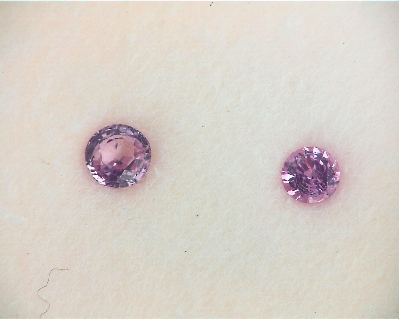 Pink Sapphire Natural Genuine Round Faceted Gemstones GPG 355 - Image 5