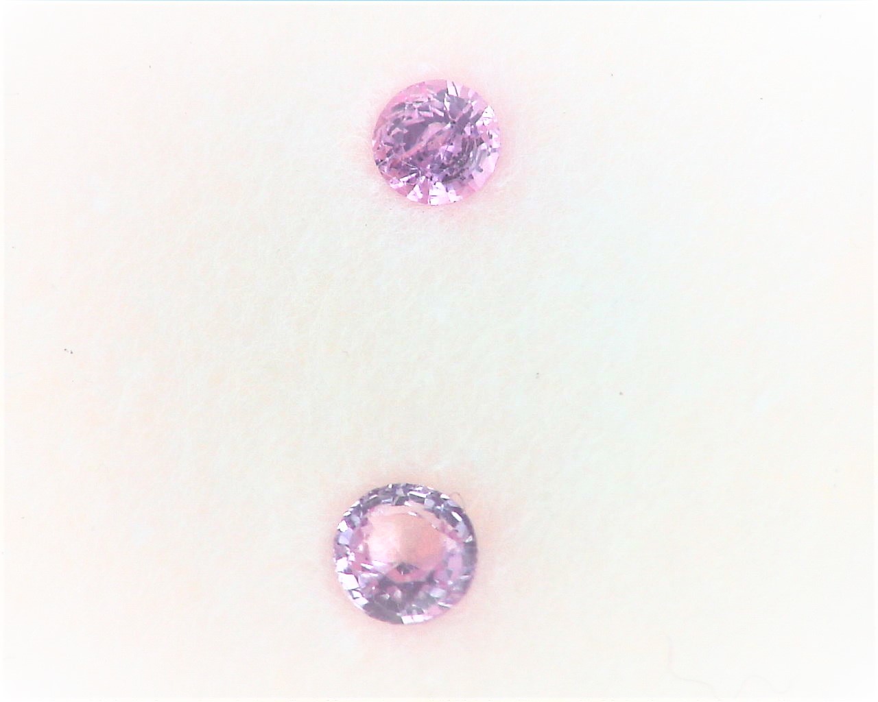 Pink Sapphire Natural Genuine Round Faceted Gemstones GPG 355 - Image 2
