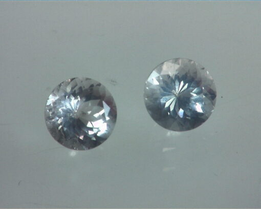 Rose Quartz Natural Faceted Genuine Gemstone Matched Pair GSG,369 - Image 2