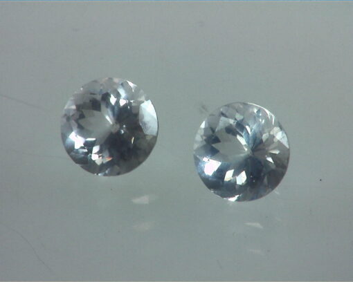 Rose Quartz Natural Faceted Genuine Gemstone Matched Pair GSG,369 - Image 3